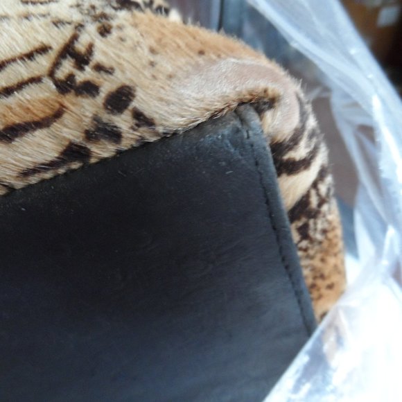 Clever Carriage Company Python Print Calf Hair Large Tote Bag - Picture 9 of 16